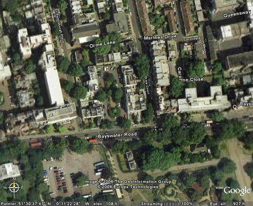 Orme Court - Google Earth